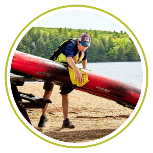 drying kayak